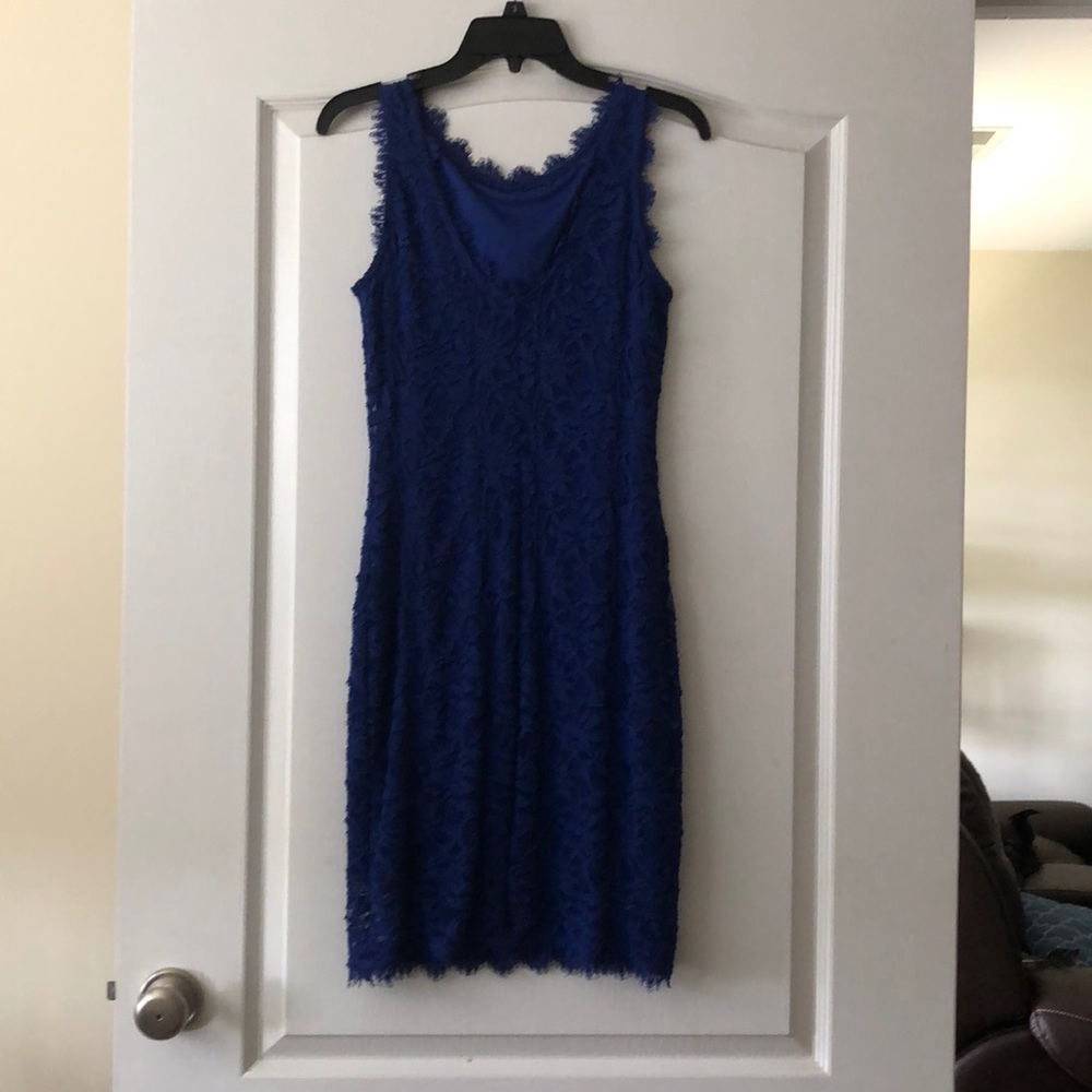 Royal blue cocktail dress, size medium - Picture 2 of 2